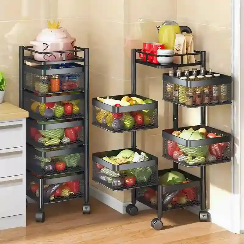 Image of Fruits and Vegetable Basket Strorage Rack